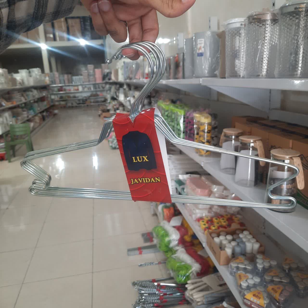 چوب لباسی لوکس جاویدان کروم 6عددی