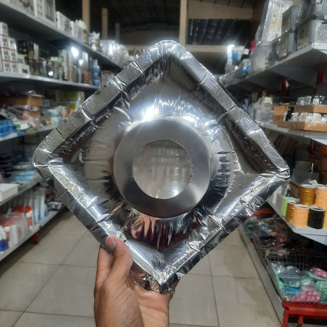 فویل قالبی اجاق گاز مربع و گرد 5 عددی