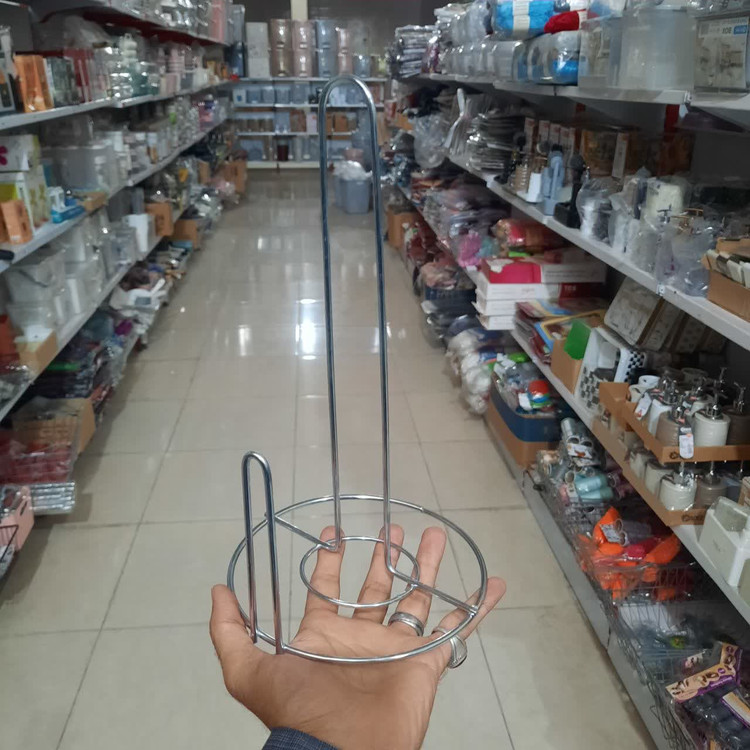 جا دستمال کاغذی رولی ایستاده گرد و مربع فلزی