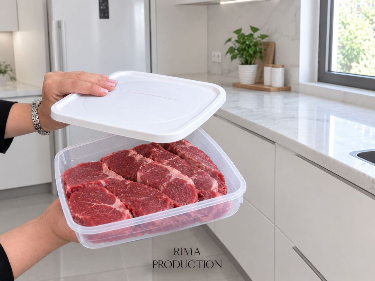 جا گوشتی مربع ۸۰۰ گرم ریما