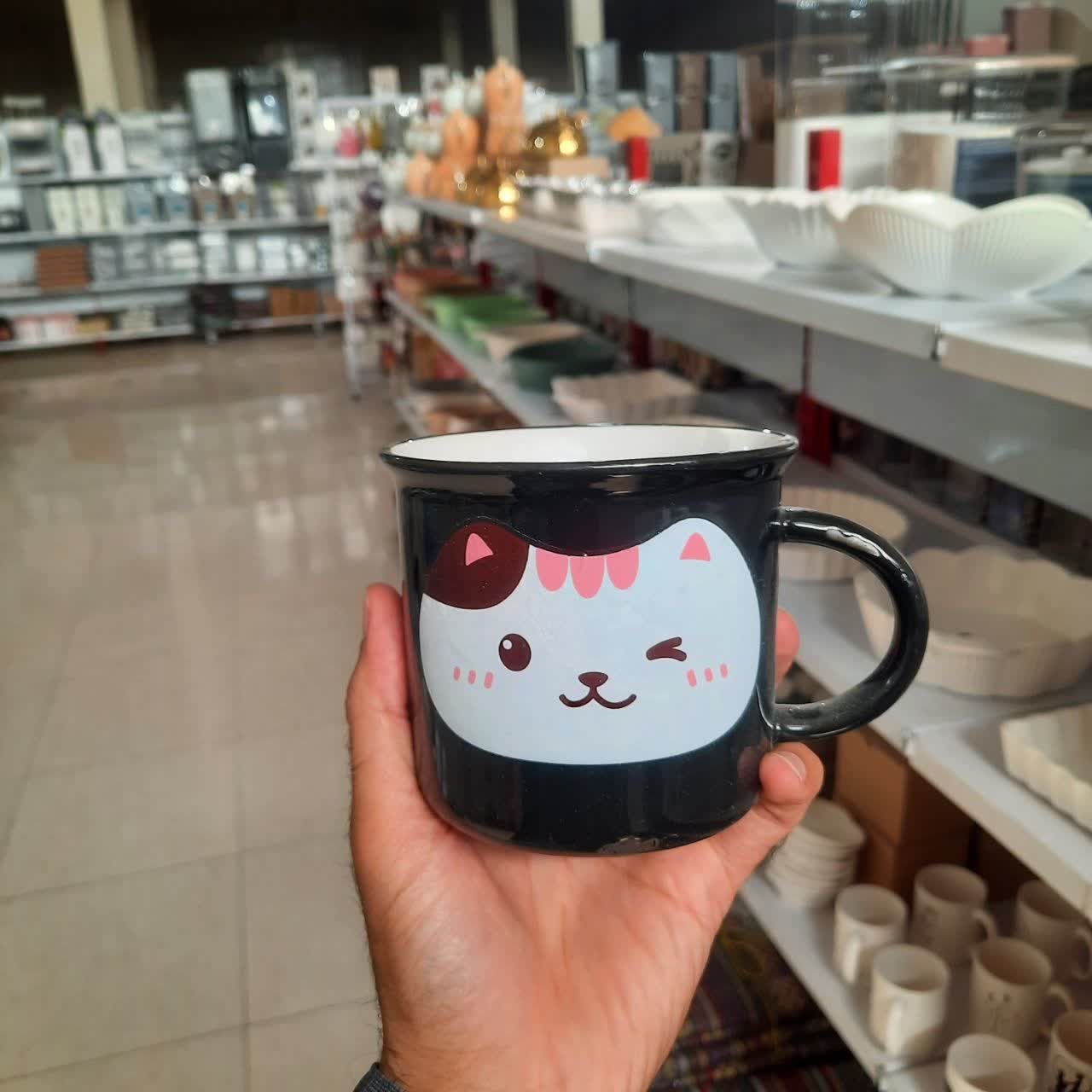 ماگ سرامیکی لبه دار چاپدار